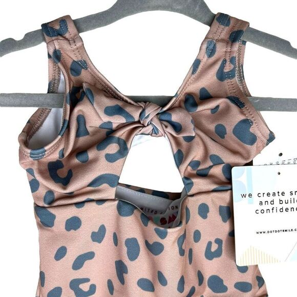 NEW Dot Dot Smile Animal Print One Piece Swim 12-24M - Picture 2 of 6